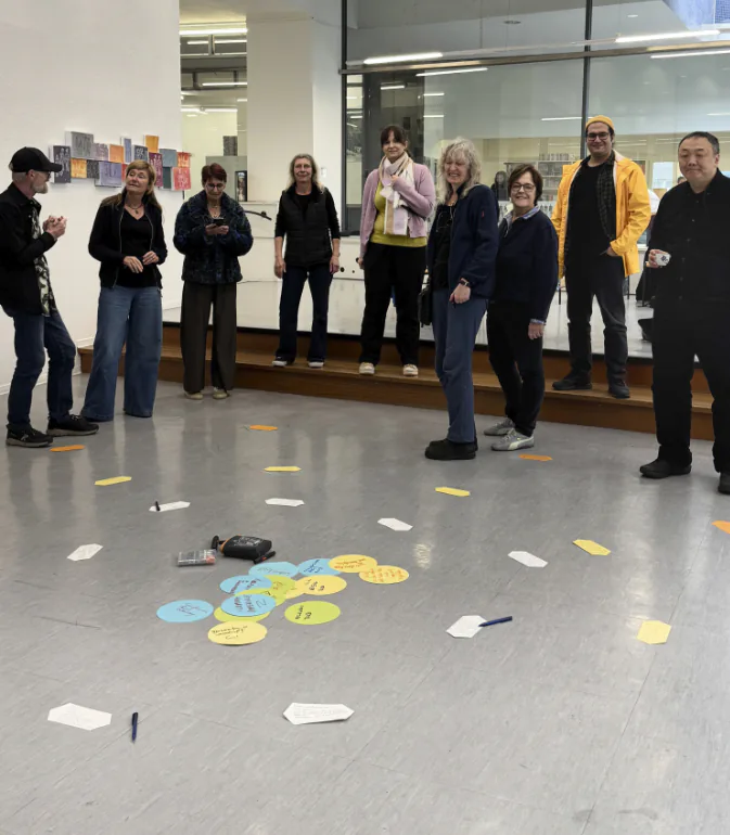 Workshop mit Mitgliedern des Ruhrländischen Künstlerbunds